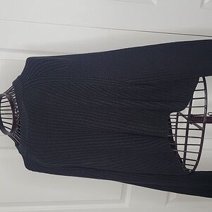 Cotton Candy LA Women's Black Ribbed Knit Cropped Sweater Size L